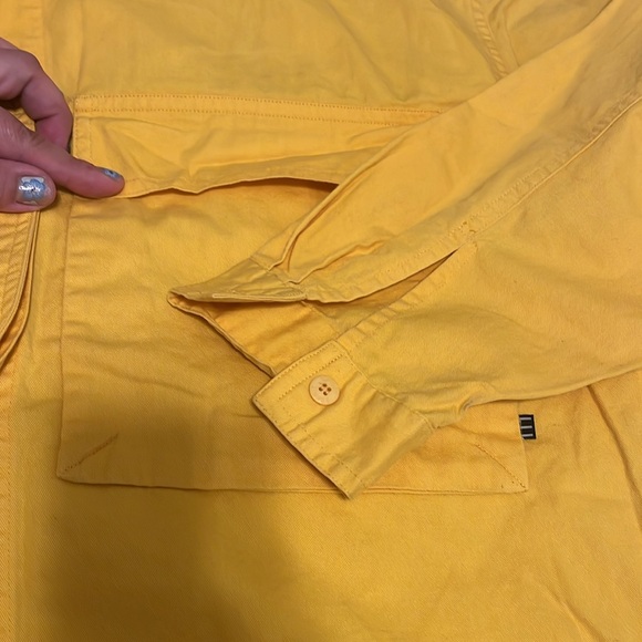 ESPRIT Oversize Button Shirt Chore Utility Top Pocket Polo Blouse Retro Designer - Picture 10 of 16